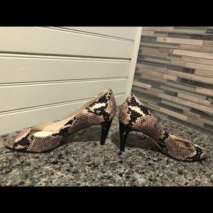 Via Spiga snakeskin heels